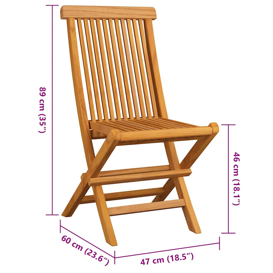 Tuinstoelen Met Kussens Massief Teakhout 1