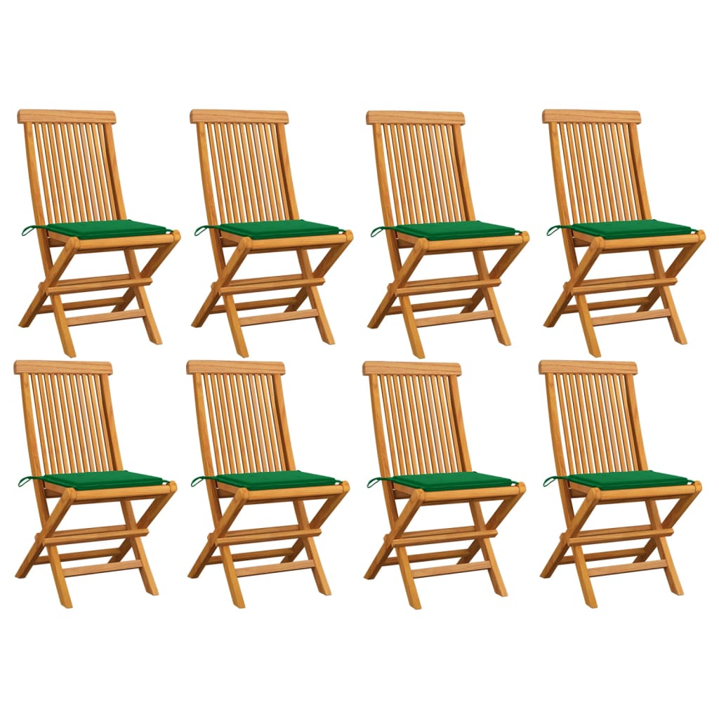 Tuinstoelen Met E Kussens Massief Teakhout 1
