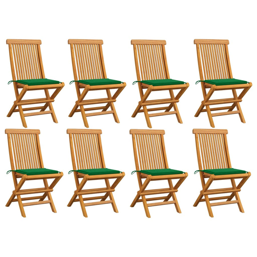 Tuinstoelen Met E Kussens Massief Teakhout 1