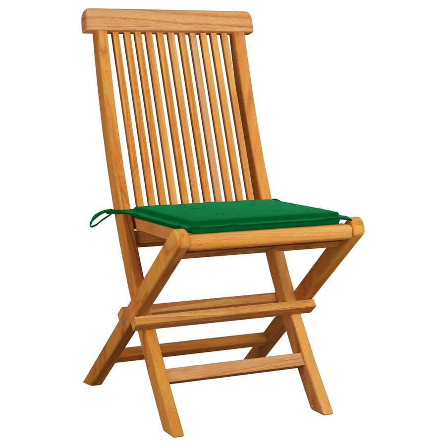Tuinstoelen Met E Kussens Massief Teakhout 1