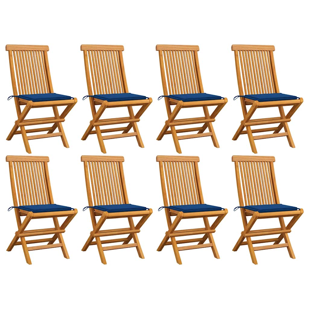 Tuinstoelen Met E Kussens Massief Teakhout 1
