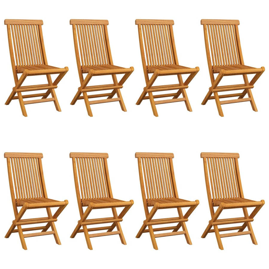 Tuinstoelen Met Kleurige Kussens Massief Teakhout 8 Antraciet