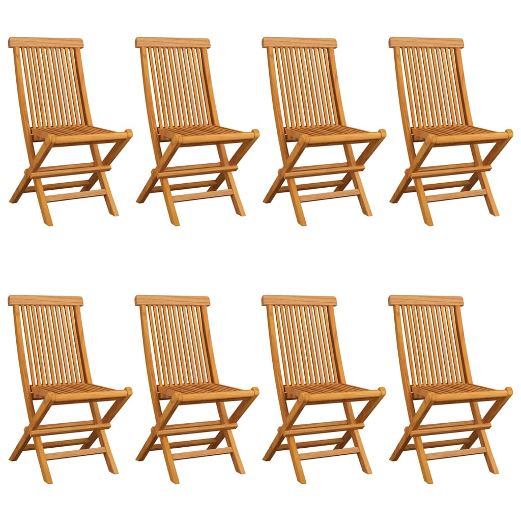 Tuinstoelen Met Kussens Massief Teakhout 8 Taupe