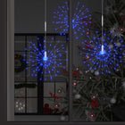 Kerstverlichting vuurwerk 140 LED koudwit buiten