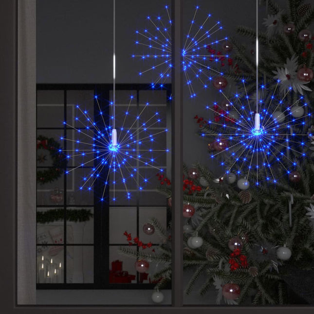 Kerstverlichting Vuurwerk 1400 Led's Buiten 20 Cm 10 Blauw