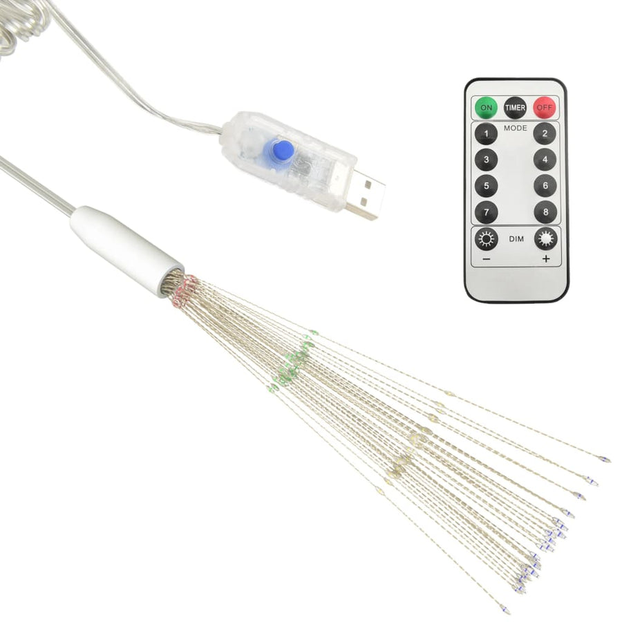 Kerstverlichting Vuurwerk 1400 Led's 20 Cm Meerkleurig 10
