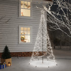 Kerstboom Met Metalen Paal En 500 Led's 3 M Koudwit