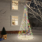 Kerstboom Met Metalen Paal En 500 Led's 3 M Meerkleurig