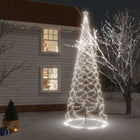 Kerstboom Met Metalen Paal En 1400 Led's 5 M Koudwit