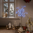 Kerstboom Wilg Met 20 E Led's Binnen En Buiten ,2 M 1.2 m Blauw