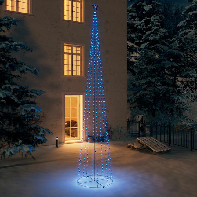 Kegelkerstboom 752 Led's 160X500 Cm Blauw