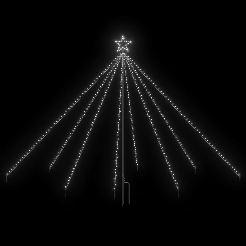 Kerstboomverlichting waterval met 400 LED's binnen buiten 2,5 m
