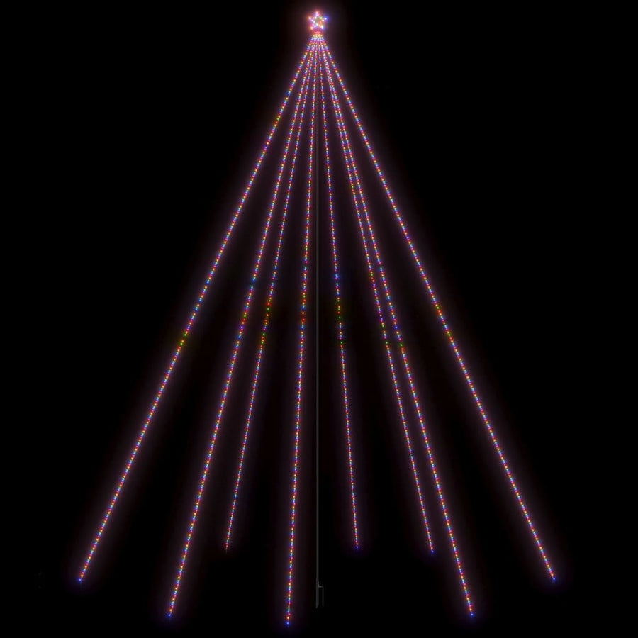 Kerstboomverlichting 1300 Led's Binnen/Buiten 8 M Meerkleurig