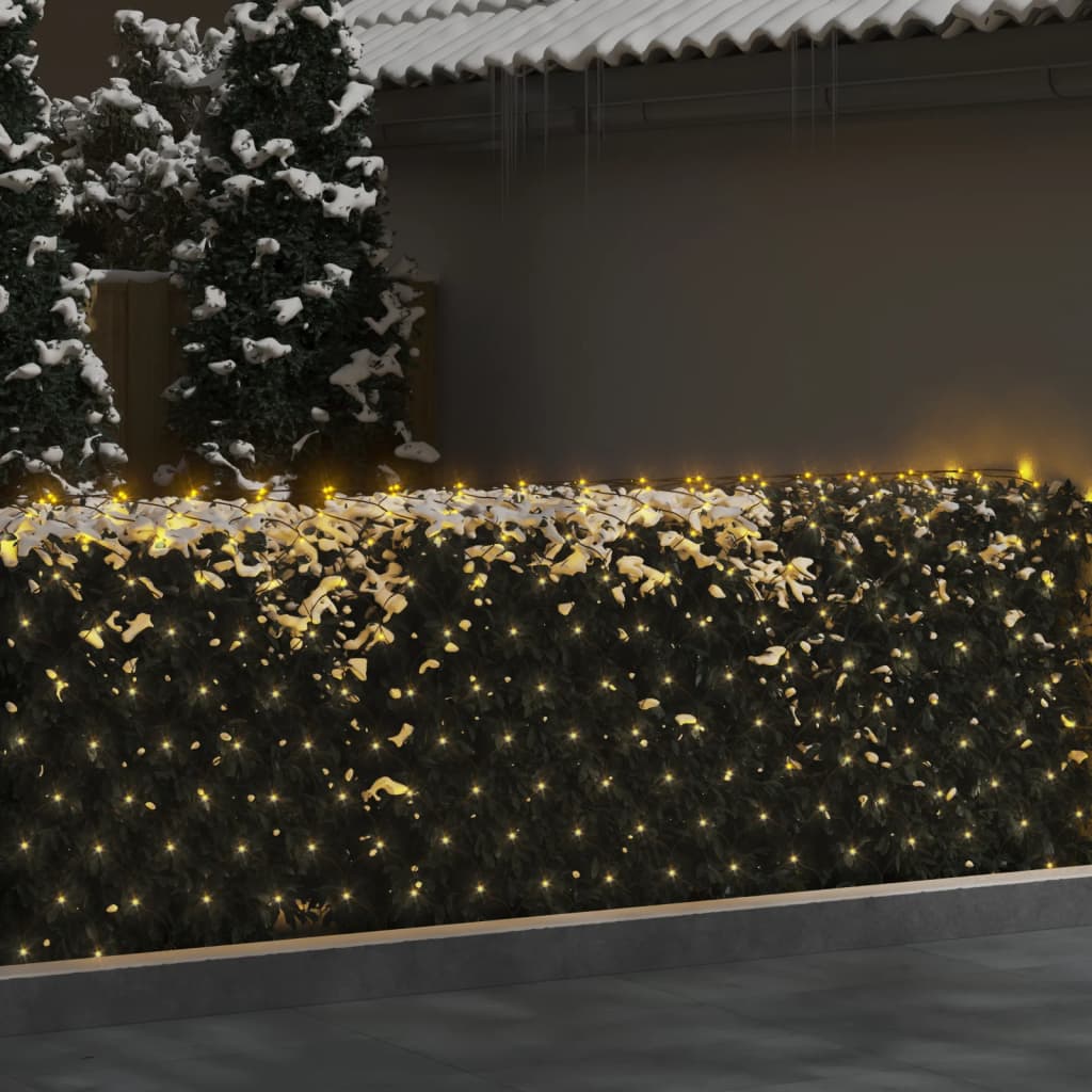 Kerstnetverlichting 204 Led's Binnen En Buiten 3X2 M Warmwit