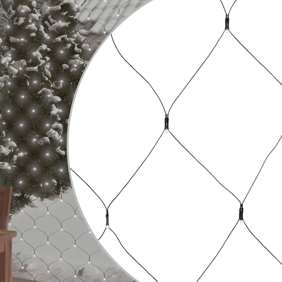 Kerstnetverlichting 204 Led's Binnen En Buiten 3X2 M Koudwit