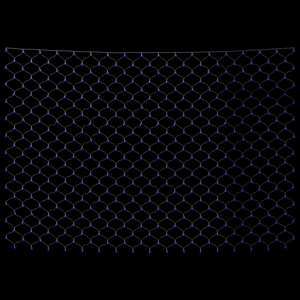 Kerstnetverlichting 306 Led's Binnen En Buiten 3X3 M Blauw