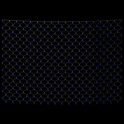 Kerstnetverlichting 306 Led's Binnen En Buiten 3X3 M Blauw