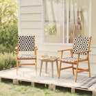 Garden chairs 2 pcs solid acacia wood