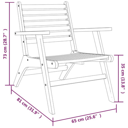Tuinstoelen Massief Acaciahout 1