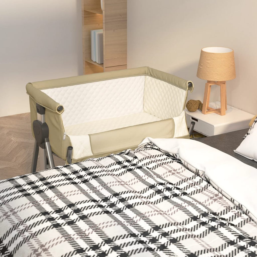 Babybox Met Matras Linnen Taupe
