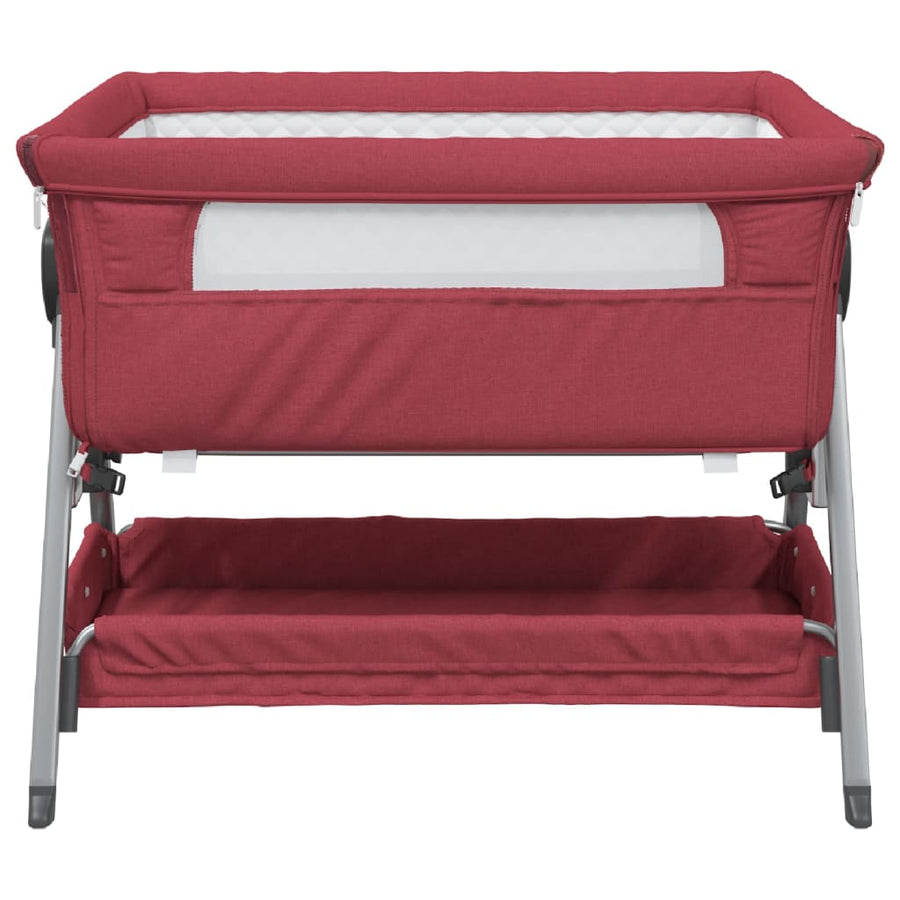 Babybox Met Matras Linnen Rood