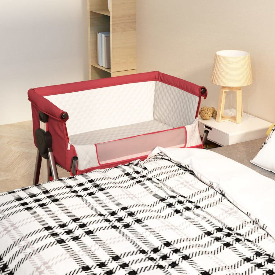 Babybox Met Matras Linnen Rood