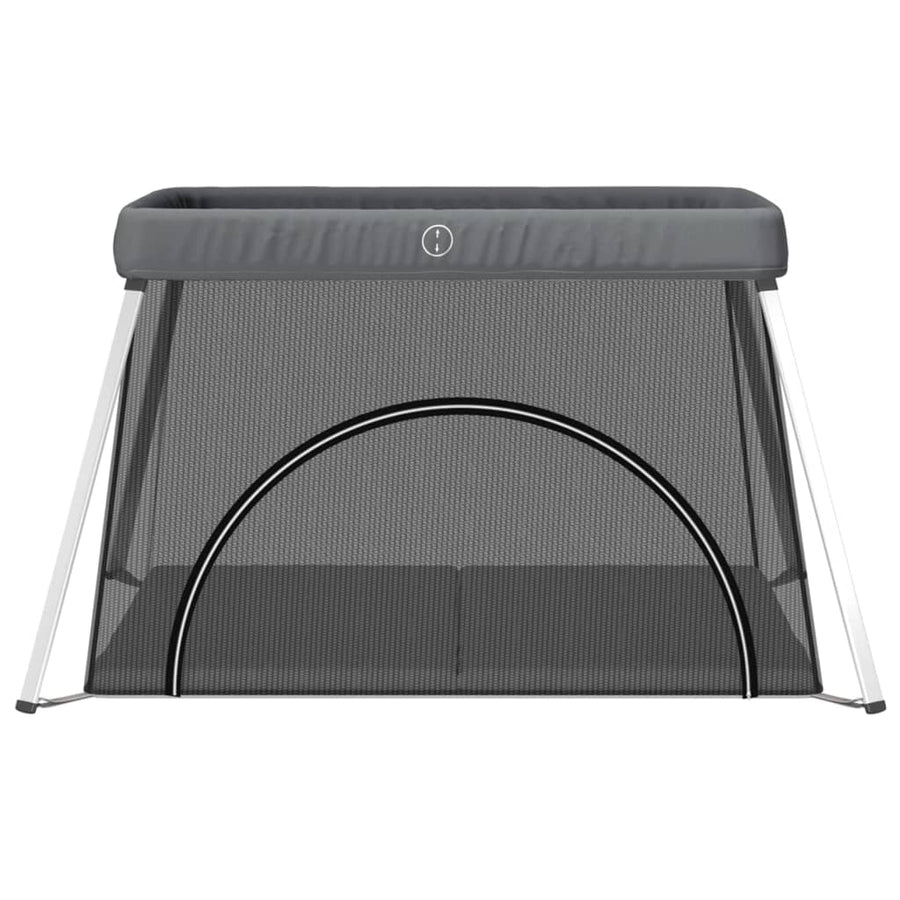 Babybox met matras linnen donkergrijs Donkergrijs