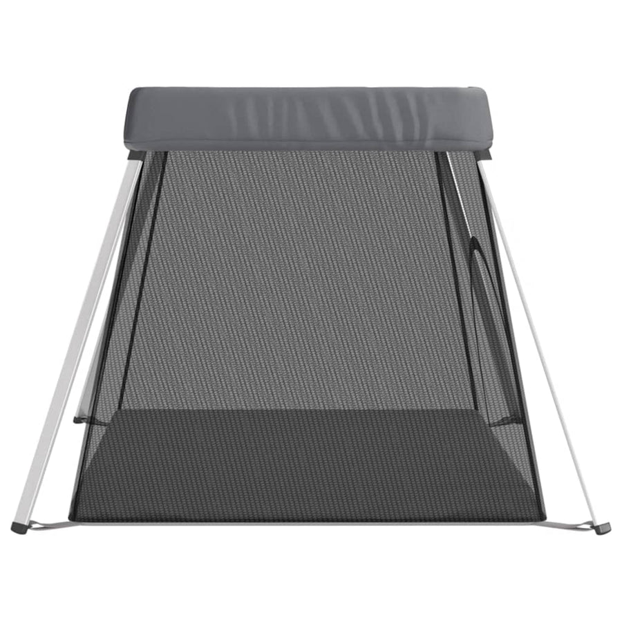Babybox met matras linnen donkergrijs Donkergrijs