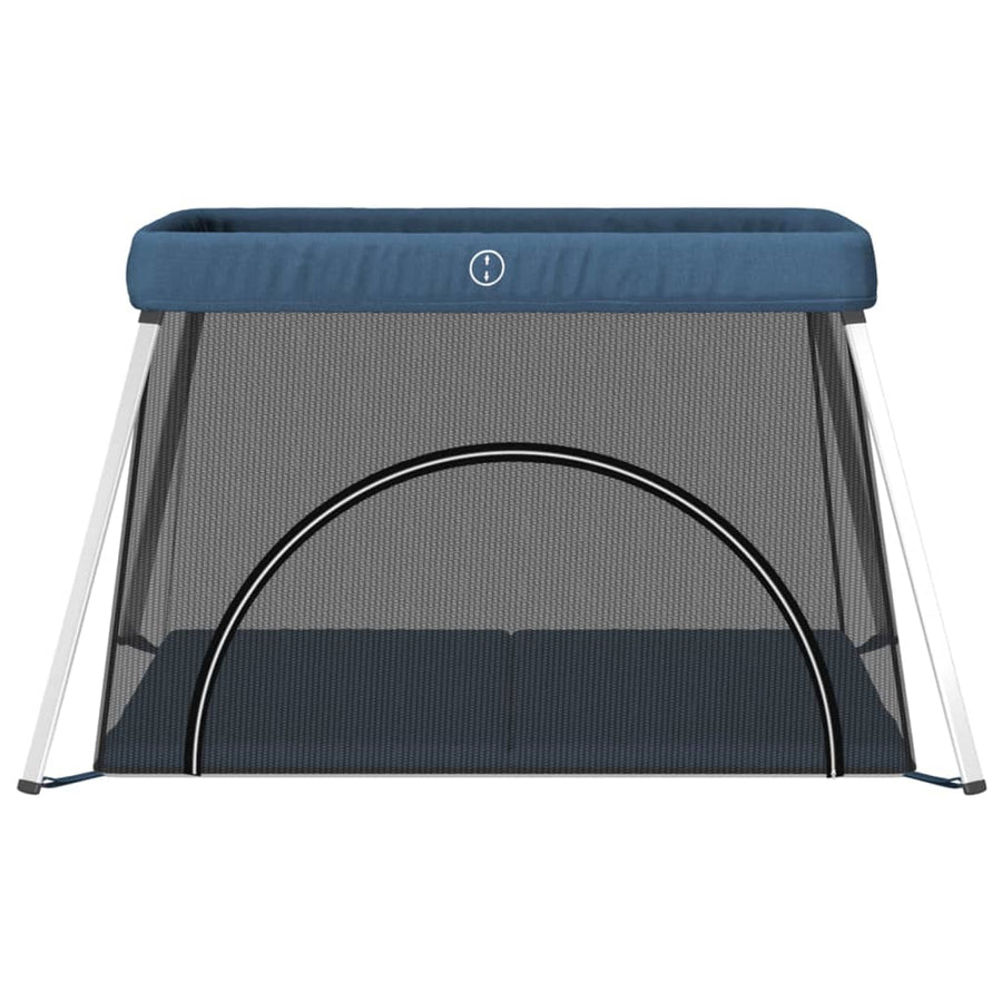 Babybox Met Matras Linnen Marine Blauw