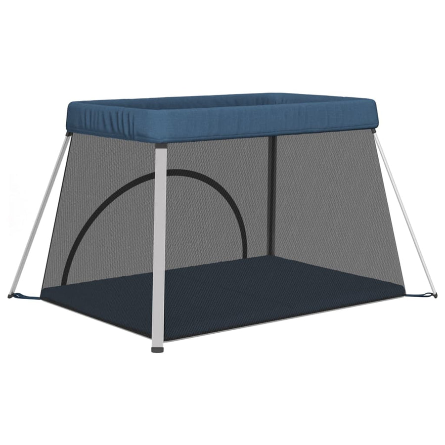 Babybox Met Matras Linnen Marine Blauw