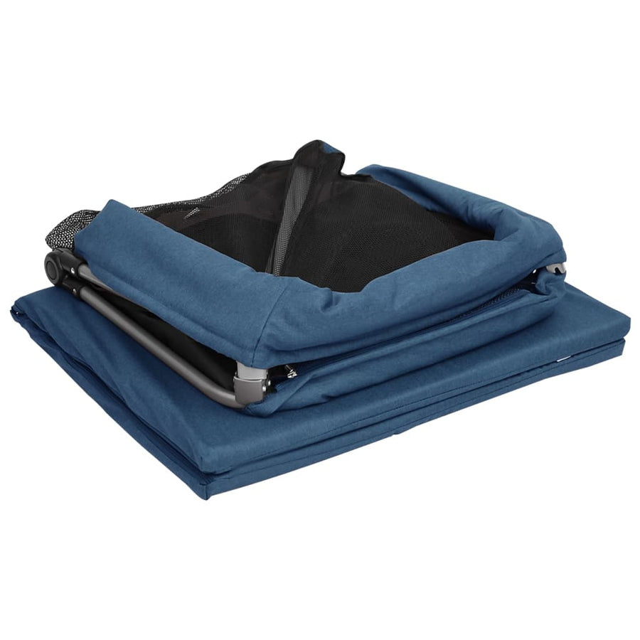 Babybox Met Matras Linnen Marine Blauw
