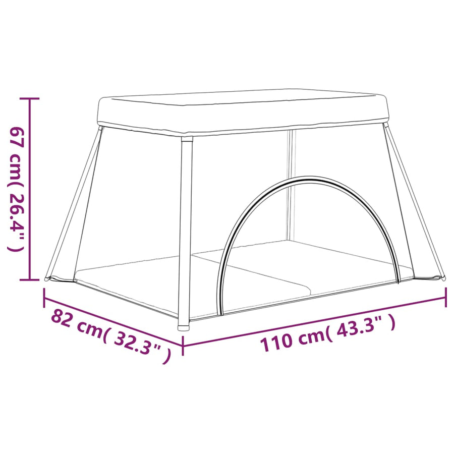 Babybox Met Matras Linnen Rood