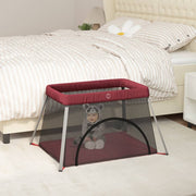 Babybox 110x82x67 cm linnen rood