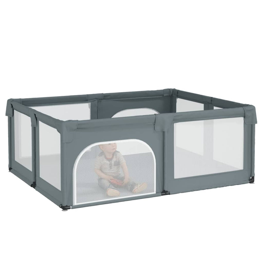 Babybox Met 2 Deuren Oxford Stof Lichtgrijs