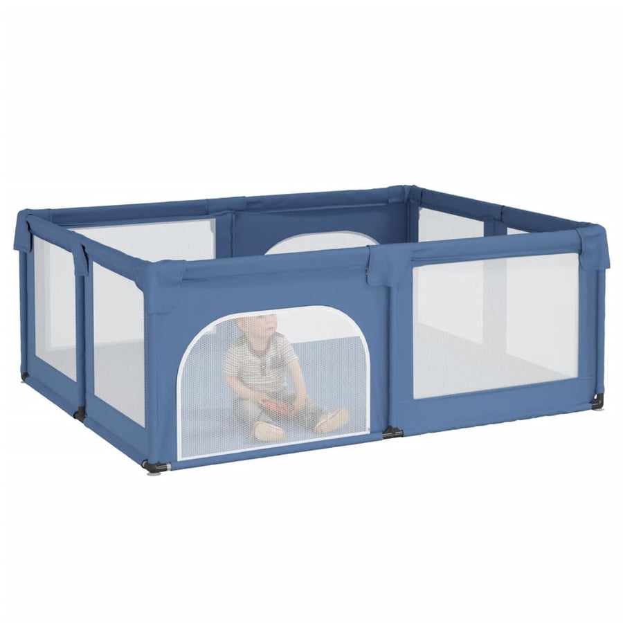 Babybox Met 2 Deuren Oxford Stof lichtblauw