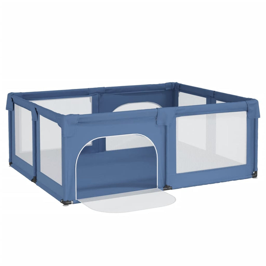 Babybox Met 2 Deuren Oxford Stof lichtblauw
