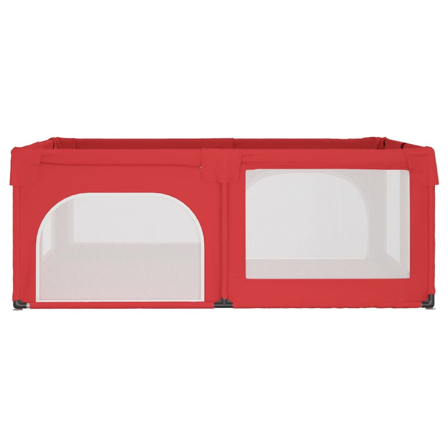 Babybox Met 2 Deuren Oxford Stof Rood