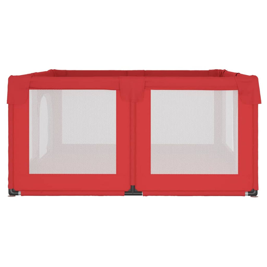 Babybox Met 2 Deuren Oxford Stof Rood