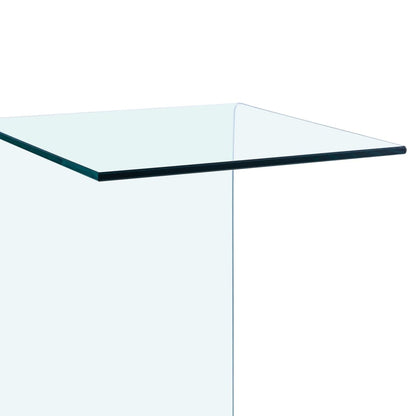 Bijzettafel 40X40X60 Cm Gehard Glas