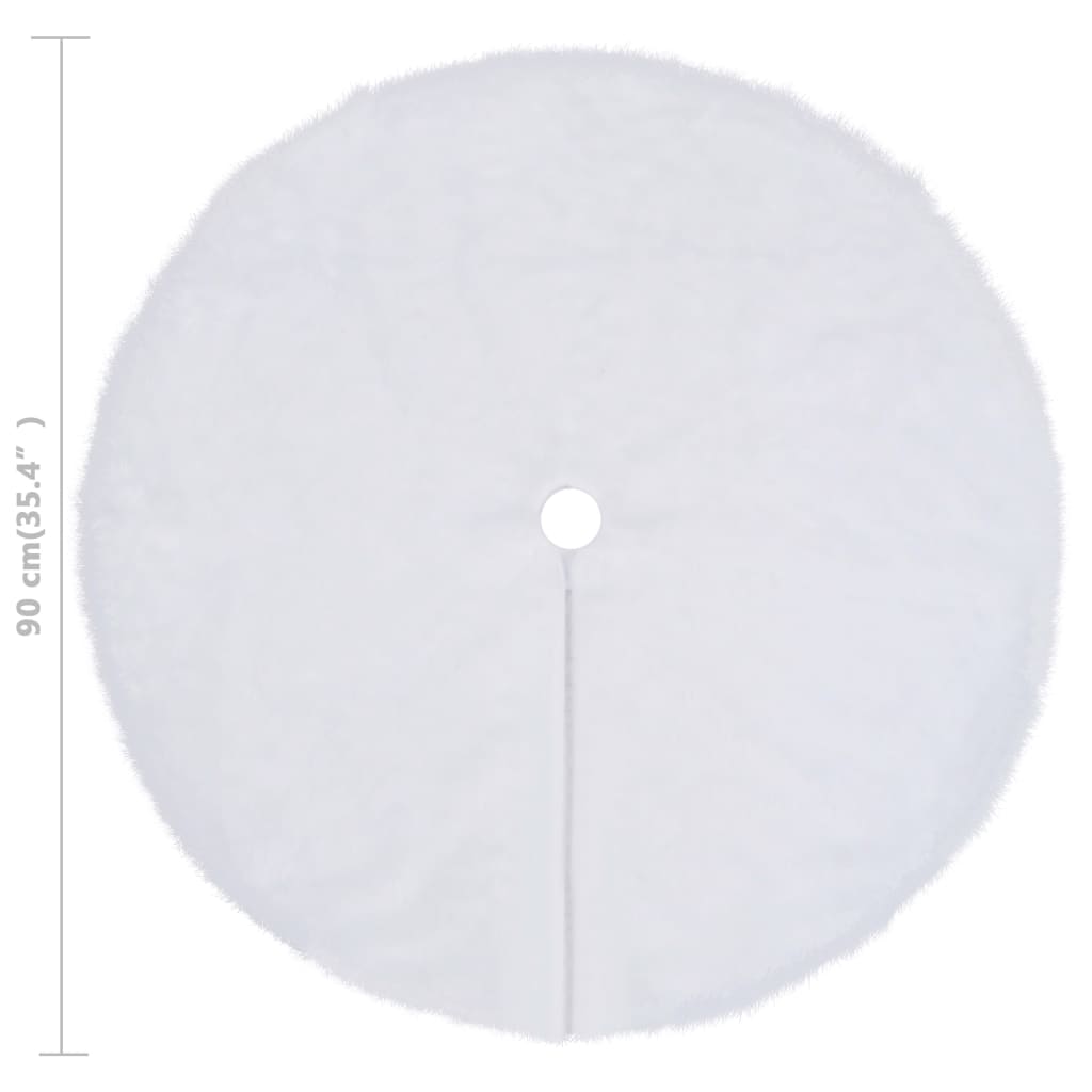 Kerstboomrok Kunstvacht Wit 90 cm