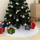 Kerstboomrok Kunstvacht Wit 122 cm