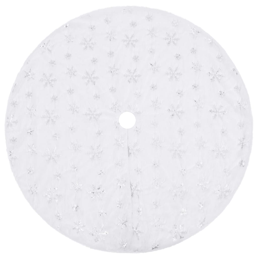 Kerstboomrok Luxe Kunstvacht Wit 90 cm