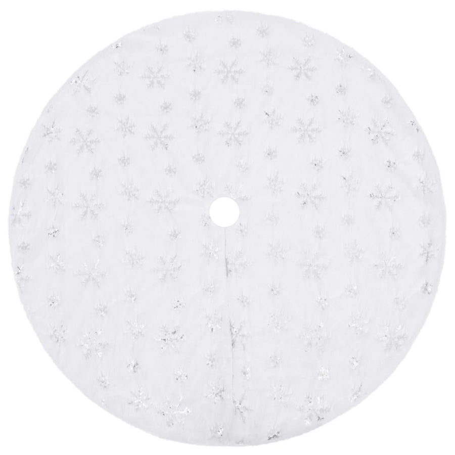 Kerstboomrok Luxe Kunstvacht Wit 90 cm