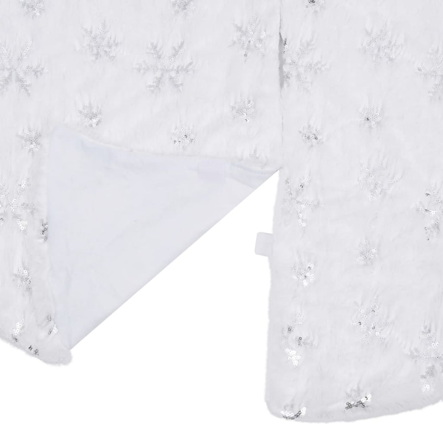 Kerstboomrok Luxe Kunstvacht Wit 90 cm