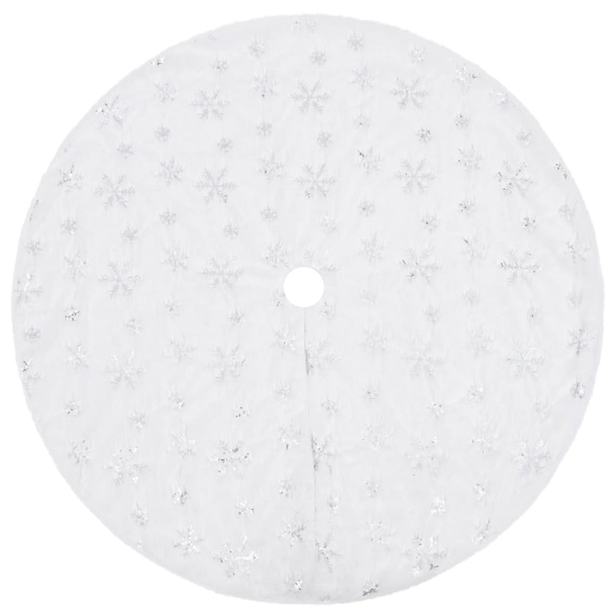 Kerstboomrok Luxe 150 Cm Kunstvacht Wit