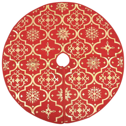 Kerstboomrok Luxe Met Sok Stof 90 cm Rood