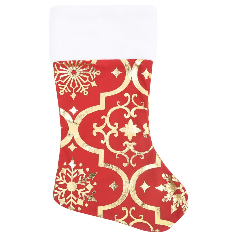 Kerstboomrok luxe met sok 122 cm stof rood 122 cm Rood