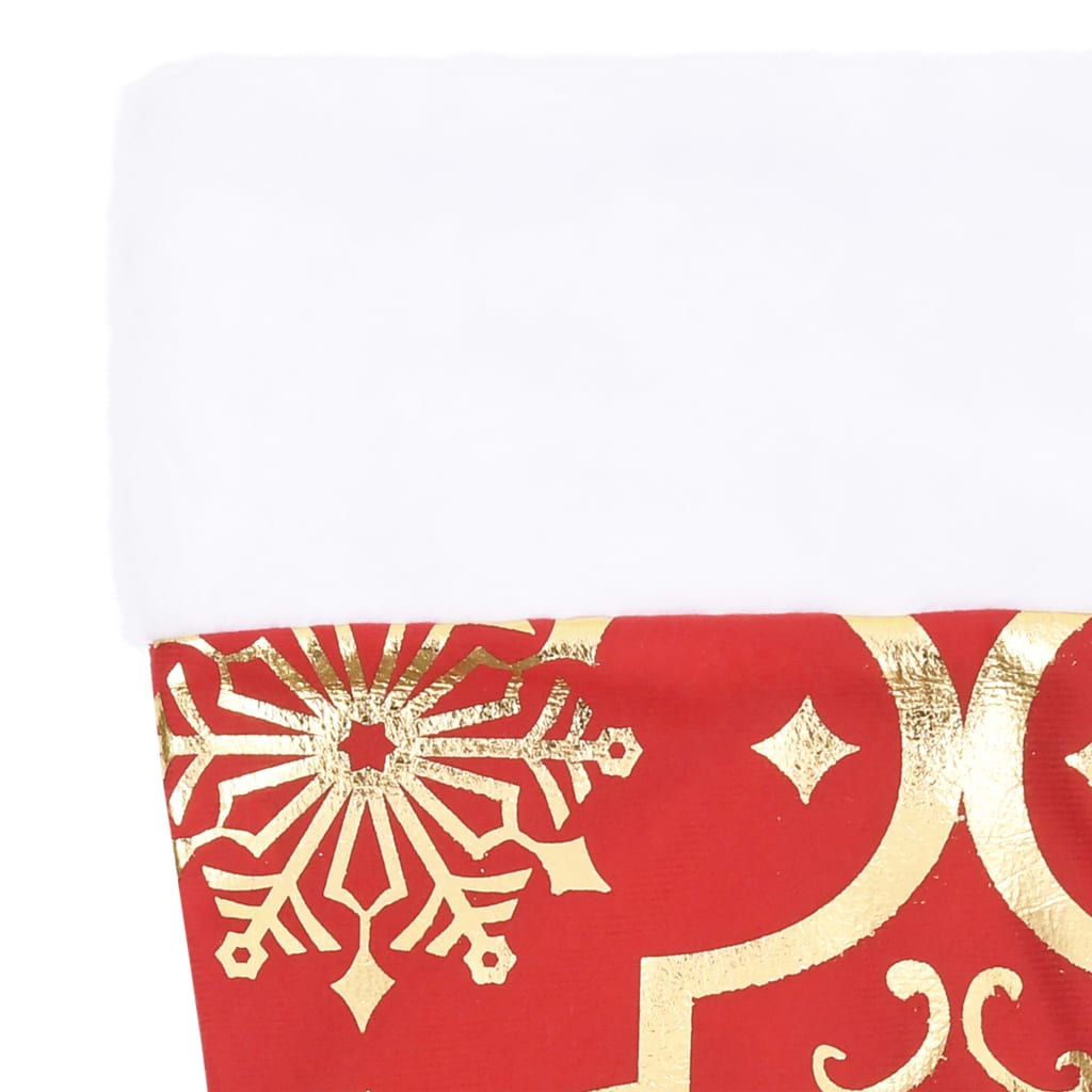 Kerstboomrok luxe met sok 122 cm stof rood 122 cm Rood