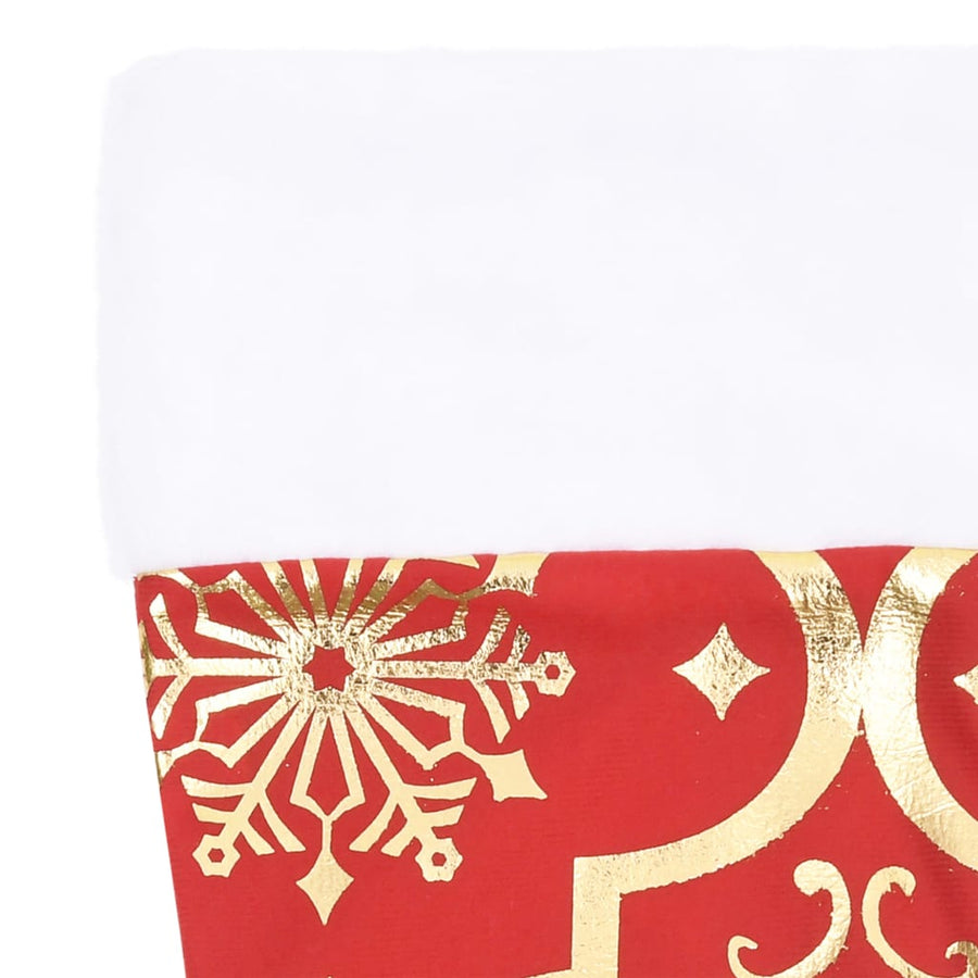 Kerstboomrok luxe met sok 122 cm stof rood 122 cm Rood