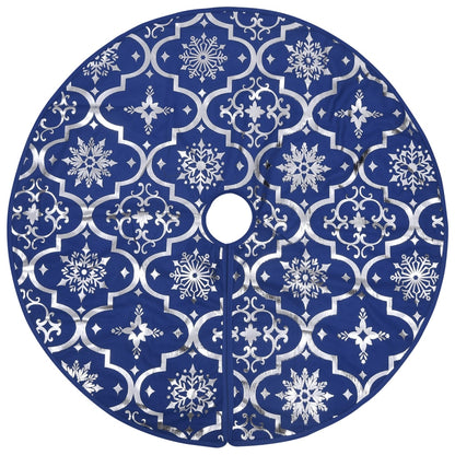 Kerstboomrok Luxe Met Sok 150 Cm Stof Blauw